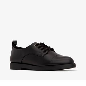 NWOB MATT & NAT MEN’S STELLAR VEGAN LEATHER DERBY SHOES IN BLACK SIZE 8